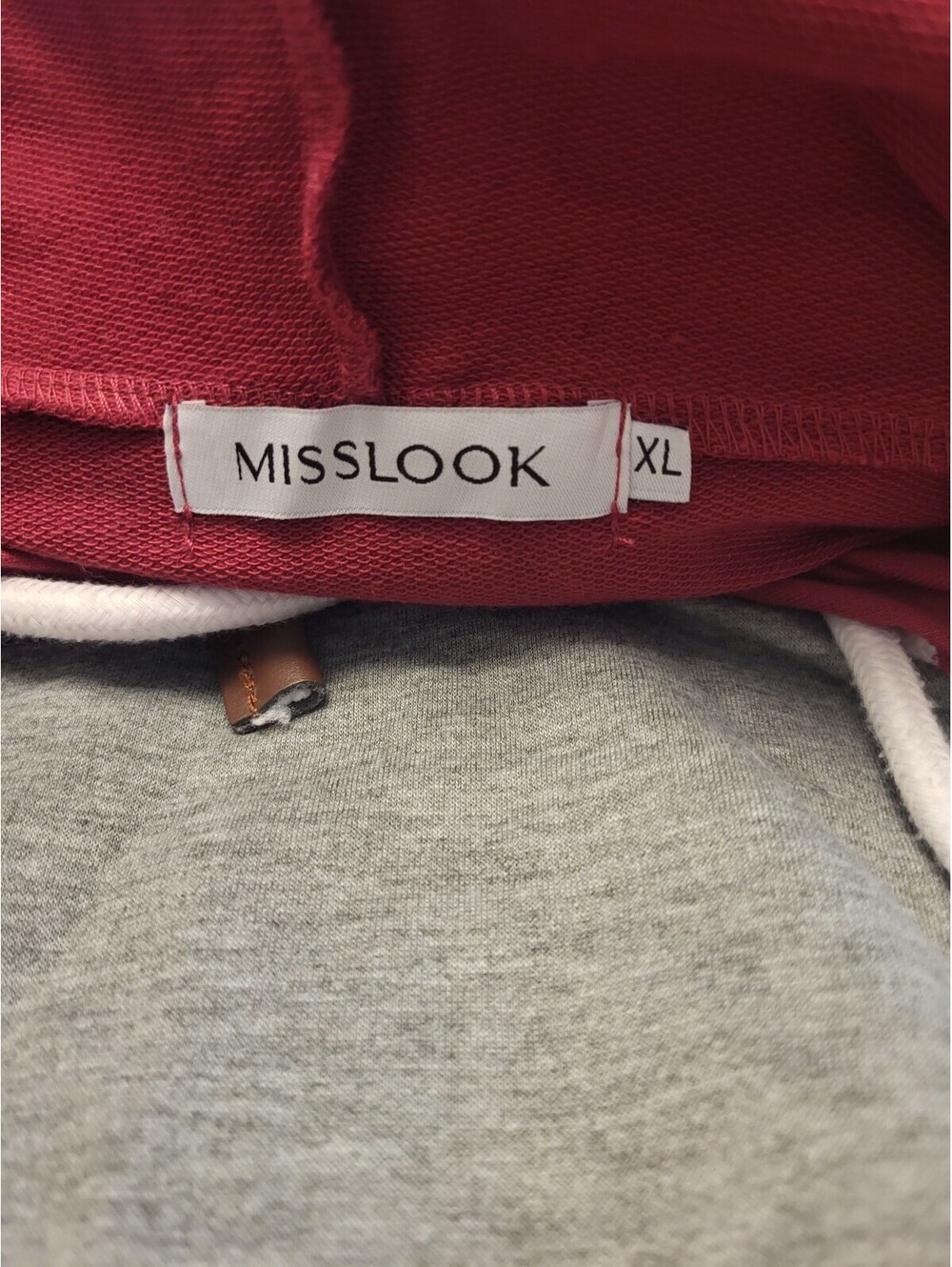 Misslook Color Block Hoodie Sweatshirt in XL